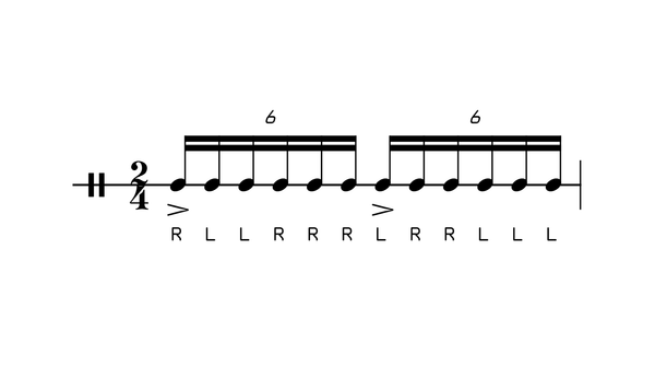 Shirley Murphy drum rudiment notation