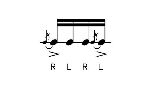 Pataflafla drum rudiment notation