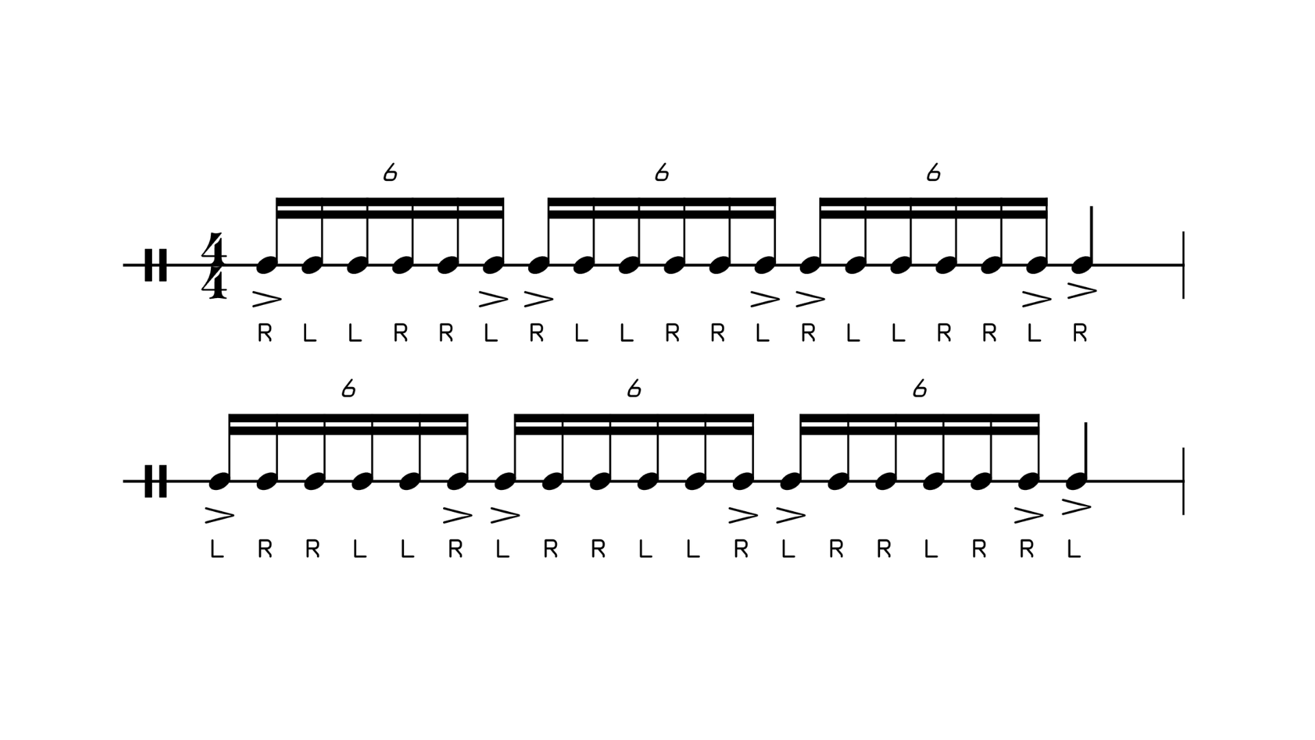 Six-Stroke Roll (Sextuplets) | Drum Rudiments