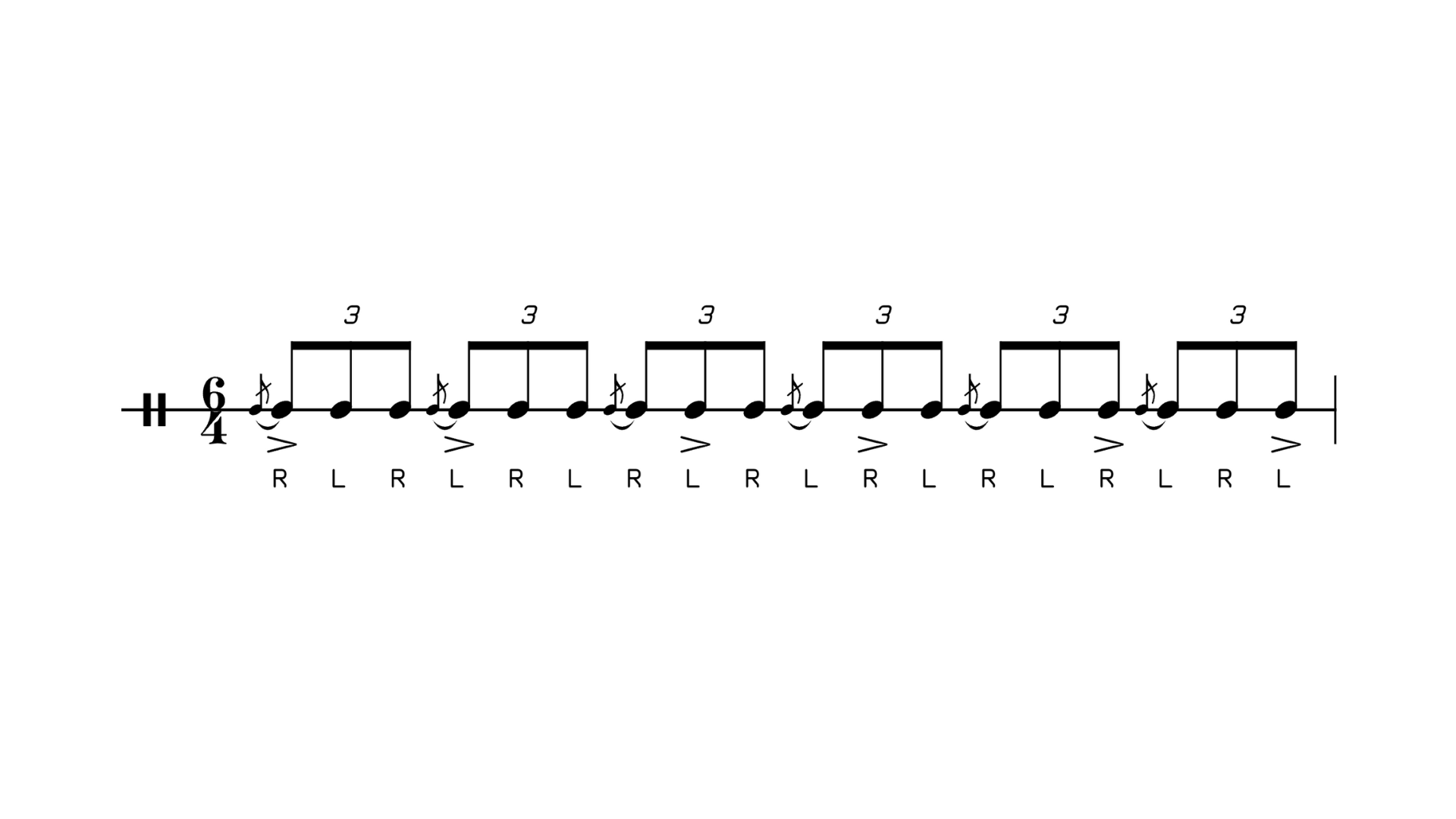 Moving Flam Accent | Drum Rudiments