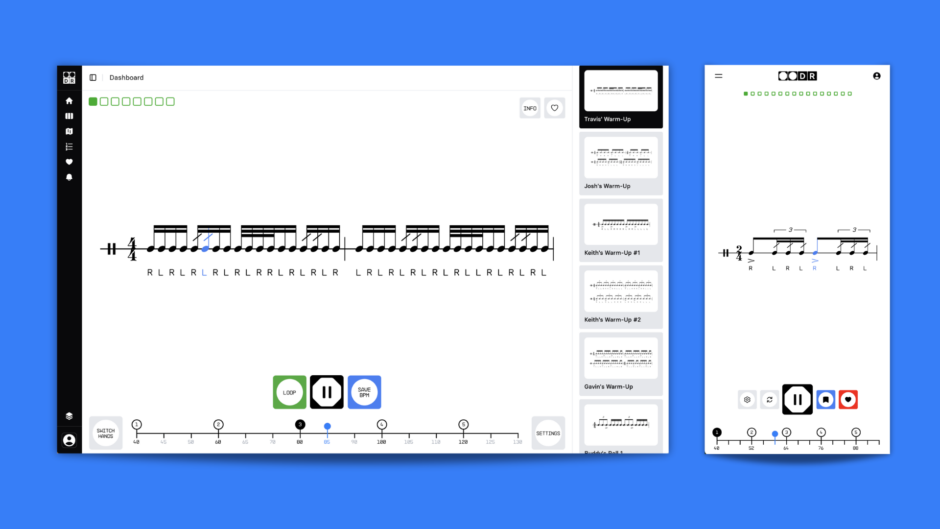 Drum Rudiments is an excellent drumming app for beginner to advanced students wanting to learn the essential rudiments